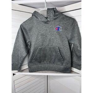 Champion Hooded Sweatshirt Hoodie Youth 5/6 Heathered‎ Gray Barely Worn EUC!
